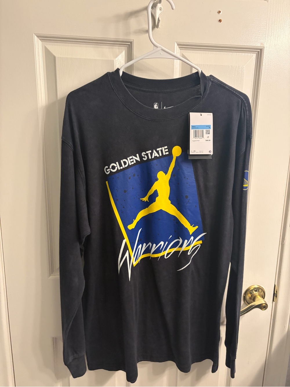 Nike Jordan x Golden State Warriors Long Sleeve Graphic Tee NWT